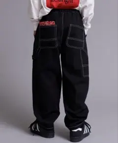 ペアマノンストリート　ペインターワークパンツ100㎝黒