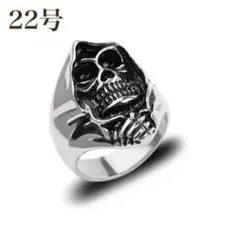 即日発送・新品】シルバー スカルリング ゴシックスタイル 21号 - メルカリ