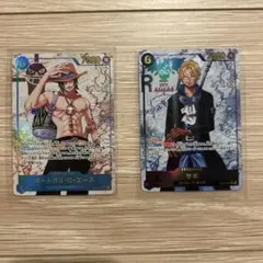 ONE PIECE カード ポートガス・D・エース &サボ(パラレル)ありセット