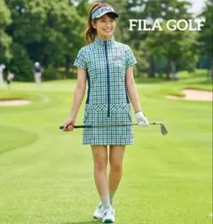 ♡極美品♡FILAフィラ ゴルフ 半袖 ワンピース ゴルフウェア チェック