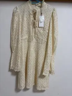 MOUSSY アイボリー レース ミニワンピース　パーティードレス　ナイトドレス