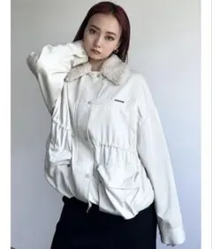 EMODA ユーティリティコクーンブルゾン アイボリーのサムネイル