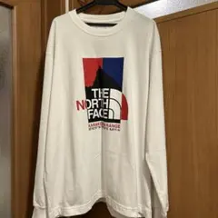 美品☆THE NORTH FACE 長袖カットソー ホワイト　メンズＬ