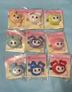 TWICE GIGO ぬいぐるみヘアピン コンプ