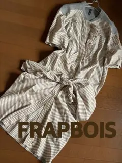 FRAPBOIS ストライプ フリルワンピース