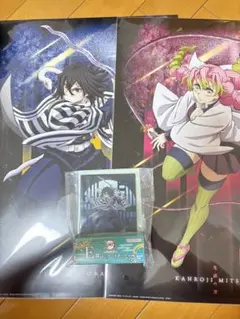 甘露寺蜜璃ポスター＆伊黒小芭内ポスター、ミニアートボードセット