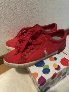 Polo Ralph Lauren 赤 スニーカー
