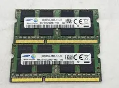 値下げ 16GB ノートPCメモリ PC3L-12800S 8GB x2枚