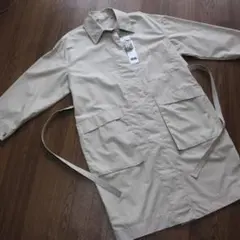 【未使用品】ユニクロU ベージュ ステンカラーコート Sサイズ