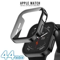apple Watch カバー 44mm アップルウォッチ フラットケース 黒