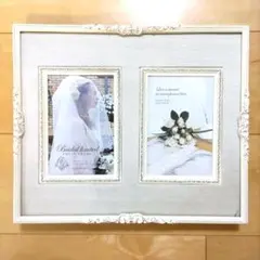 【新品未使用・訳あり】アンティーク アイボリー装飾フォトフレーム