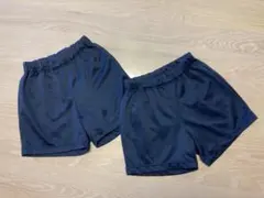 ネイビー 体操服 ショートパンツ 140 ポケット付き　2枚組