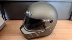 SIMPSON風　フルフェイスヘルメット マットグレーのサムネイル