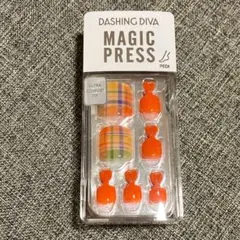 DASHING DIVA MAGIC PRESS JS オレンジチェック　足用