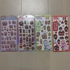モンチッチ シール　うるちゅるポップシール　平成はっぴーフォン　4点セット