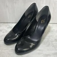 ヴァニラエッセンス（Vanilla Essence）ブラックパンプス23.5cm