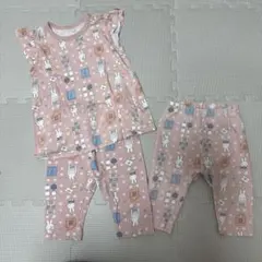 ユニクロ　ミッフィー　UTレギンス　セットアップ　ピンク90