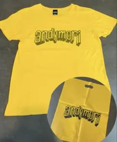 andymori バンドTシャツ イエロー andymori バンドTシャツ イエロー