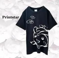 『プリントスター』Tシャツ【F】ネイビー 紺 イラスト トコろん 所沢市 半袖のサムネイル