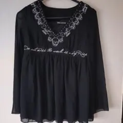 GHOST for HARLEM 黒長袖チュニック