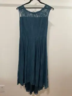 総レース ノースリーブワンピース 深緑 Mサイズ　パーティドレスのサムネイル