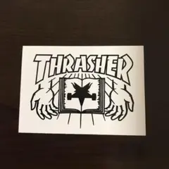 (縦6.3cm横9cm)THRASHER スラッシャー ステッカー