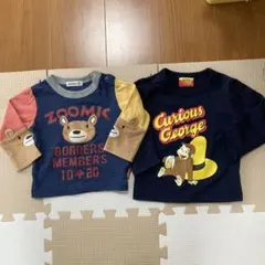 【80cm & 90cm】長袖T  zoomic おさるのジョージ George