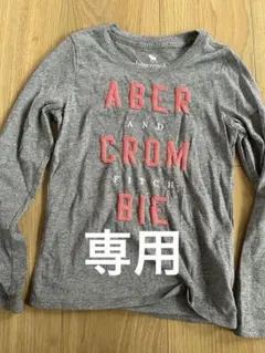 お値下げ↓abercrombie kids グレー Tシャツ 5/6のサムネイル
