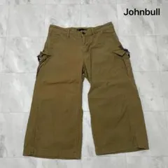 ジョンブル ハーフパンツ カーゴパンツ ミリタリーパンツ 七分丈 ワイド
