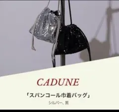 巾着バック　ショルダー　カデュネ　オケージョン　キラキラ　スパンコール　パーティ