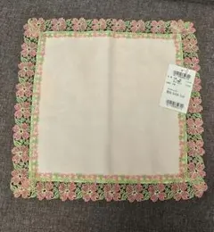 ★新品未使用品★近沢レースシーズンハンカチハナミズキ