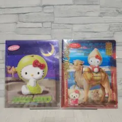 鳥取限定　ハローキティ　クリアファイル付き　レターセット