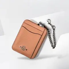 【極美品】未使用級 COACH カードケース コインケース 小物入れ チェーン付
