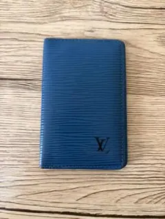 Louis Vuitton エピ　青 レザー 名刺入れ　カードケース