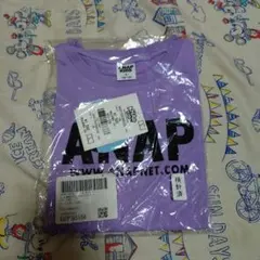 ANAP KIDS 吸水速乾 ロゴTシャツ ラベンダー L