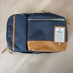 Bianchi ネイビー/ブラウン ショルダーバッグ