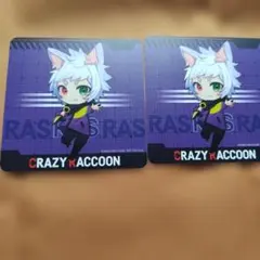 クレイジーラクーン コースター２枚セット