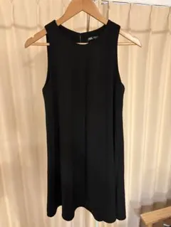 ZARA ブラック　ミニワンピース XS