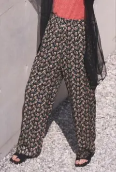 パンツ ヴィンテージ花柄2wayイージーパンツ レディースのサムネイル