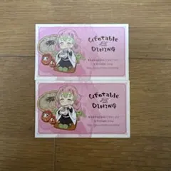鬼滅の刃　Ufotable dining ショップカード　甘露寺蜜璃✖️2