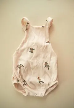 【mei様専用】6-12m organic zoo オリーブ柄ロンパース
