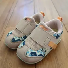ASICS ベビー スニーカー 花柄 ピンク
