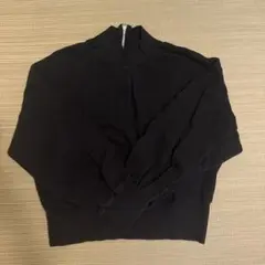 JEANASIS ブラック スウェット ハイネックのサムネイル