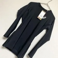ASICS ベースレイヤーロングスリーブトップ　長袖アンダーシャツ　 M 黒