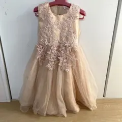 子供ドレス　ベージュドレス