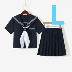 【L】コスプレ セーラー服 JK制服 学生服 写真集　半袖 花見　高校制服