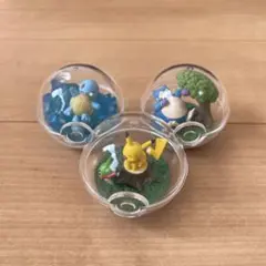 ポケモン テラリウムコレクション 3点セット ピカチュウ ゼニガメ カビゴン