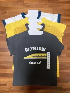 新品　ドクターイエロー Tシャツ　半袖　新幹線　キッズ　4枚セット　100