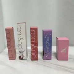 【新品】rom&nd リップグロス&アイブロウカラー 5つセット