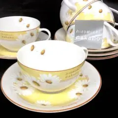 【未使用保管品】ヒロミチ ナカノ☆ティーカップ5脚セット マーガレット